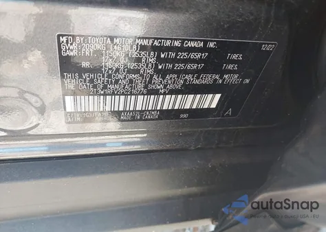 2023 Toyota Rav4 Xle from USA, damaged, VIN 2T3W1RFV2PC216776